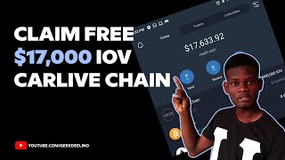 CarLive Chain Airdrop " Reivindique 30 tokens IOV gratuitos
