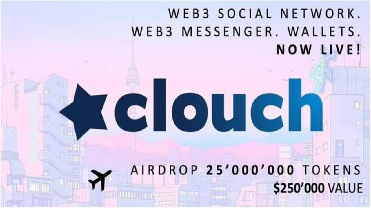 Clouch Airdrop " Réclamez 800 tokens CLX gratuits (~ 8$)