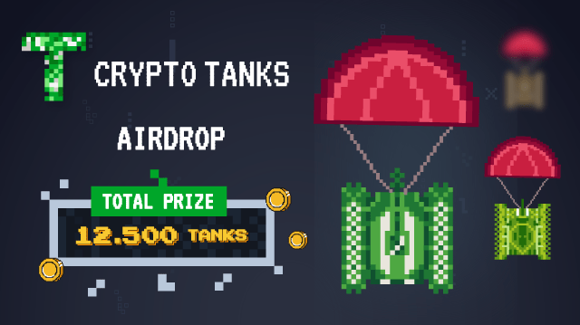 CryptoTanks Airdrop " Požiadať o bezplatné TANK tokeny