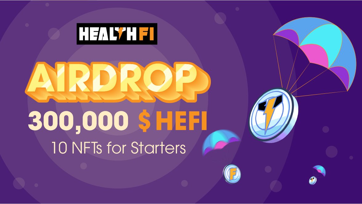 HealthFi Airdrop " Pieprasiet bezmaksas HEFI žetonus