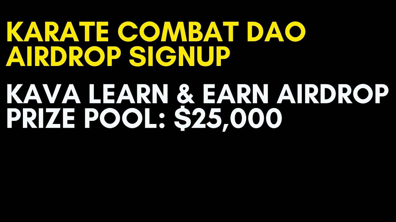 Karate Combat Airdrop " Požádejte o žetony KARATE zdarma