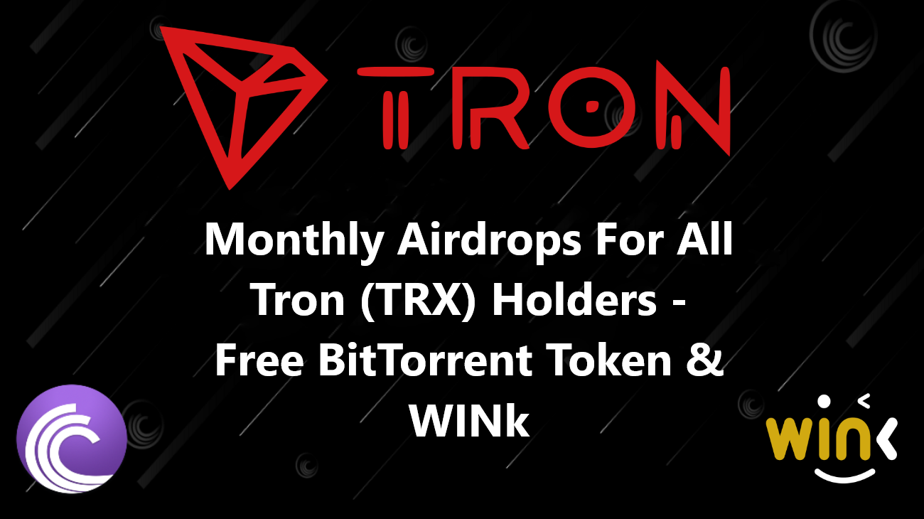 TRON Airdrop " Claim gratis TRX tokens