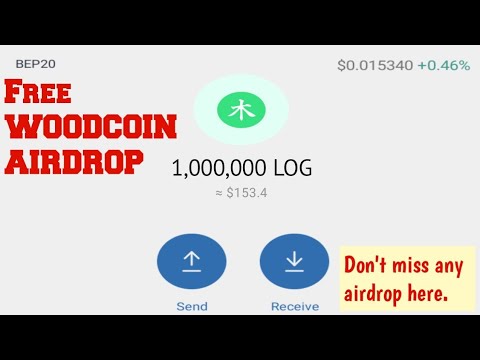 Woodcoin Airdrop " Požádejte o žetony LOG zdarma
