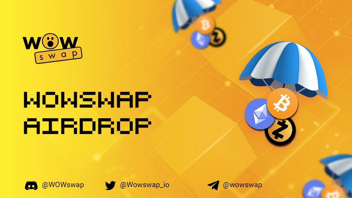 WOWswap Airdrop " Získejte zdarma žetony WOW (~ až 20 dolarů)